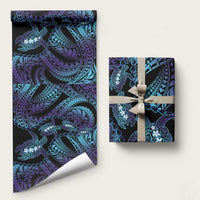 Polynesia Sea Turtle Day Wrapping Paper Tribal Honu Plumeria Polynesian Pattern LT14 58" × 23" Purple - Polynesian Pride