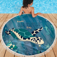 World Sea Turtle Day Polynesia Beach Blanket Go With The Flow LT14 - Polynesian Pride