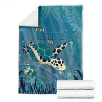 World Sea Turtle Day Polynesia Blanket Go With The Flow LT14 - Polynesian Pride