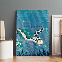 World Sea Turtle Day Polynesia Canvas Wall Art Go With The Flow LT14 - Polynesian Pride