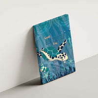 World Sea Turtle Day Polynesia Canvas Wall Art Go With The Flow LT14 - Polynesian Pride