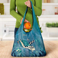 World Sea Turtle Day Polynesia Grocery Bag Go With The Flow
