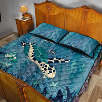 World Sea Turtle Day Polynesia Quilt Bed Set Go With The Flow LT14 - Polynesian Pride
