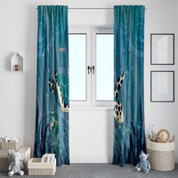 World Sea Turtle Day Polynesia Window Curtain Go With The Flow LT14 - Polynesian Pride