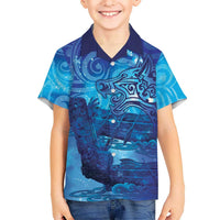 Kuri New Zealand Matariki Family Matching Tank Maxi Dress and Hawaiian Shirt Aotearoa Dog Waka Maori New Year Galaxy Vibes