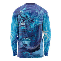 Kuri New Zealand Matariki Long Sleeve Shirt Aotearoa Dog Waka Maori New Year Galaxy Vibes