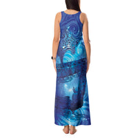 Kuri New Zealand Matariki Tank Maxi Dress Aotearoa Dog Waka Maori New Year Galaxy Vibes