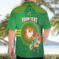 Personalized Manu'a Cession Day Hawaiian Shirt Tropical Flowers With Polynesian Pattern LT14 - Polynesian Pride