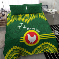 Manu'a Flag Day Bedding Set Polynesian Pattern National Color Proud