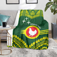 Manu'a Flag Day Blanket Polynesian Pattern National Color Proud