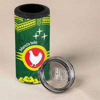 Manu'a Flag Day 4 in 1 Can Cooler Tumbler Polynesian Pattern National Color Proud LT14 - Polynesian Pride