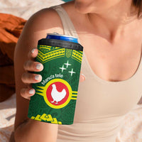 Manu'a Flag Day 4 in 1 Can Cooler Tumbler Polynesian Pattern National Color Proud LT14 - Polynesian Pride