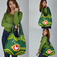 Manu'a Flag Day Grocery Bag Polynesian Pattern National Color Proud LT14 - Polynesian Pride
