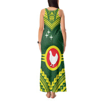 Manu'a Flag Day Tank Maxi Dress Polynesian Pattern National Color Proud LT14 - Polynesian Pride