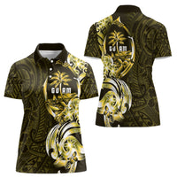Amariyu Guam Chamorro Women Polo Shirt Guahan Seal Tattoo LT14 - Polynesian Pride