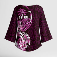 Kulot Di Rosa Guam Chamorro Kimono Sleeve Blouse Guahan Seal Tattoo LT14 - Polynesian Pride