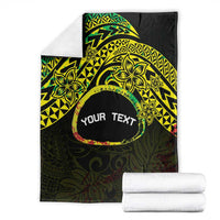 Personalised Nukuoro Atoll Blanket Polynesian Tattoo Curves Reggae Version LT14 - Polynesian Pride