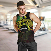 Personalised Nukuoro Atoll Men Tank Top Polynesian Tattoo Curves Reggae Version LT14 Reggae - Polynesian Pride