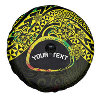 Personalised Nukuoro Atoll Spare Tire Cover Polynesian Tattoo Curves Reggae Version LT14 - Polynesian Pride