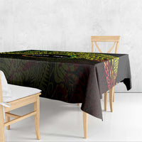 Personalised Nukuoro Atoll Tablecloth Polynesian Tattoo Curves Reggae Version LT14 - Polynesian Pride