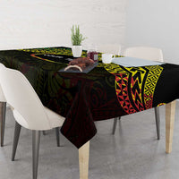 Personalised Nukuoro Atoll Tablecloth Polynesian Tattoo Curves Reggae Version LT14 - Polynesian Pride
