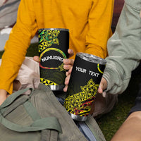 Personalised Nukuoro Atoll Tumbler Cup Polynesian Tattoo Curves Reggae Version LT14 - Polynesian Pride