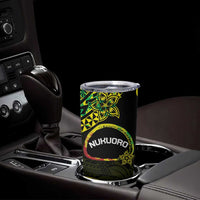 Personalised Nukuoro Atoll Tumbler Cup Polynesian Tattoo Curves Reggae Version LT14 - Polynesian Pride