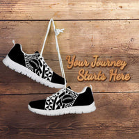 Pohnpei Nukuoro Micronesia Sneakers Polynesian Tattoo Curves Black Version