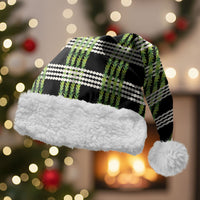 Aloha Hawaii Pakalana Pikake Lei Christmas Santa Hat Palaka Inspired Hawaiian-plaid Black