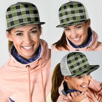 Aloha Hawaii Pakalana Pikake Lei Mesh Trucker Cap Palaka Inspired Hawaiian-plaid Black