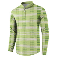 Aloha Hawaii Pakalana Pikake Lei Button Sweatshirt Palaka Inspired Hawaiian-plaid Pastel Green