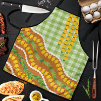 Hawaii Leis Palaka Motifs Apron Pikake Pakalana Maile Ilima Kakau Style