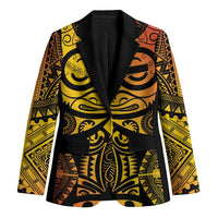 Marquesas Islands Blazer Marquesan Tattoo Yellow Gradient - Polynesian Pride