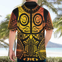 Marquesas Islands Hawaiian Shirt Marquesan Tattoo Yellow Gradient LT14 - Polynesian Pride