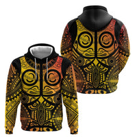 Marquesas Islands Hoodie Marquesan Tattoo Yellow Gradient - Polynesian Pride