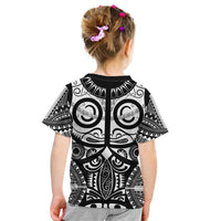 Marquesas Islands Kid T Shirt Marquesan Tattoo Black White Color - Polynesian Pride