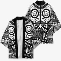 Marquesas Islands Kimono Marquesan Tattoo Black White Color - Polynesian Pride