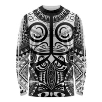 Marquesas Islands Long Sleeve Shirt Marquesan Tattoo Black White Color - Polynesian Pride