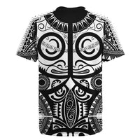 Marquesas Islands Rugby Jersey Marquesan Tattoo Black White Color - Polynesian Pride