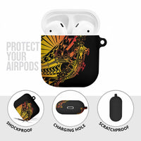 Gradient Marquesas Islands AirPods Case Marquesan Matatiki Hammerhead Shark Patutiki LT14 - Polynesian Pride