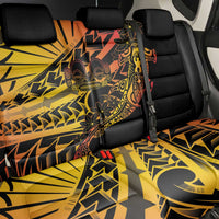 Gradient Marquesas Islands Back Car Seat Cover Marquesan Matatiki Hammerhead Shark Patutiki - Polynesian Pride