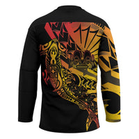 Gradient Marquesas Islands Hockey Jersey Marquesan Matatiki Hammerhead Shark Patutiki LT14 - Polynesian Pride