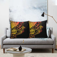 Gradient Marquesas Islands Pillow Cover Marquesan Matatiki Hammerhead Shark Patutiki - Polynesian Pride