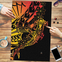 Gradient Marquesas Islands Puzzle Marquesan Matatiki Hammerhead Shark Patutiki - Polynesian Pride