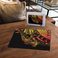 Gradient Marquesas Islands Puzzle Marquesan Matatiki Hammerhead Shark Patutiki - Polynesian Pride