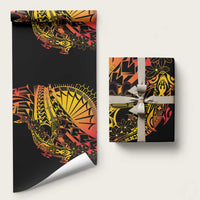 Gradient Marquesas Islands Wrapping Paper Marquesan Matatiki Hammerhead Shark Patutiki - Polynesian Pride