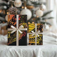 Gradient Marquesas Islands Wrapping Paper Marquesan Matatiki Hammerhead Shark Patutiki - Polynesian Pride