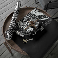 Black White Marquesas Islands Wrapping Paper Marquesan Matatiki Hammerhead Shark Patutiki - Polynesian Pride