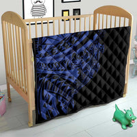 Blue Marquesas Islands Quilt Marquesan Matatiki Hammerhead Shark Patutiki - Polynesian Pride