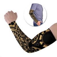 Austral Islands Arm Sleeves Tuhaa Pae Penu Stars Necklace Gold LT14 Set of 2 Gold - Polynesian Pride